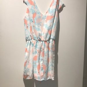 Everly Flamingo Romper